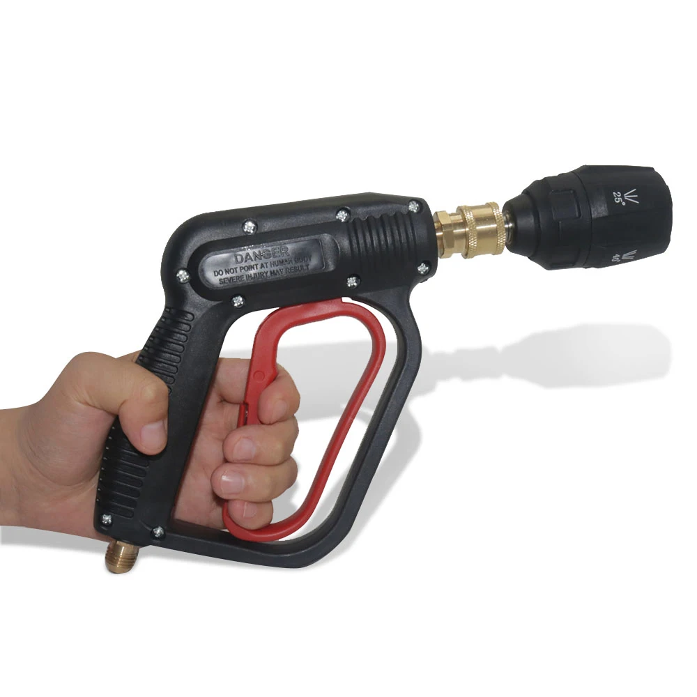 

High pressure car wash and watering water gun 5-in-1 high-pressure nozzle Quick connect and quick insert car wash water gun