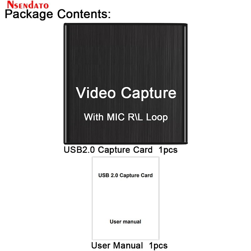 4K USB HDMIビデオキャプチャカード USB2.0 HDMIビデオグラバーカード マイク付き左右PS4ゲームカムコーダーカメラライブストリーミング録画用