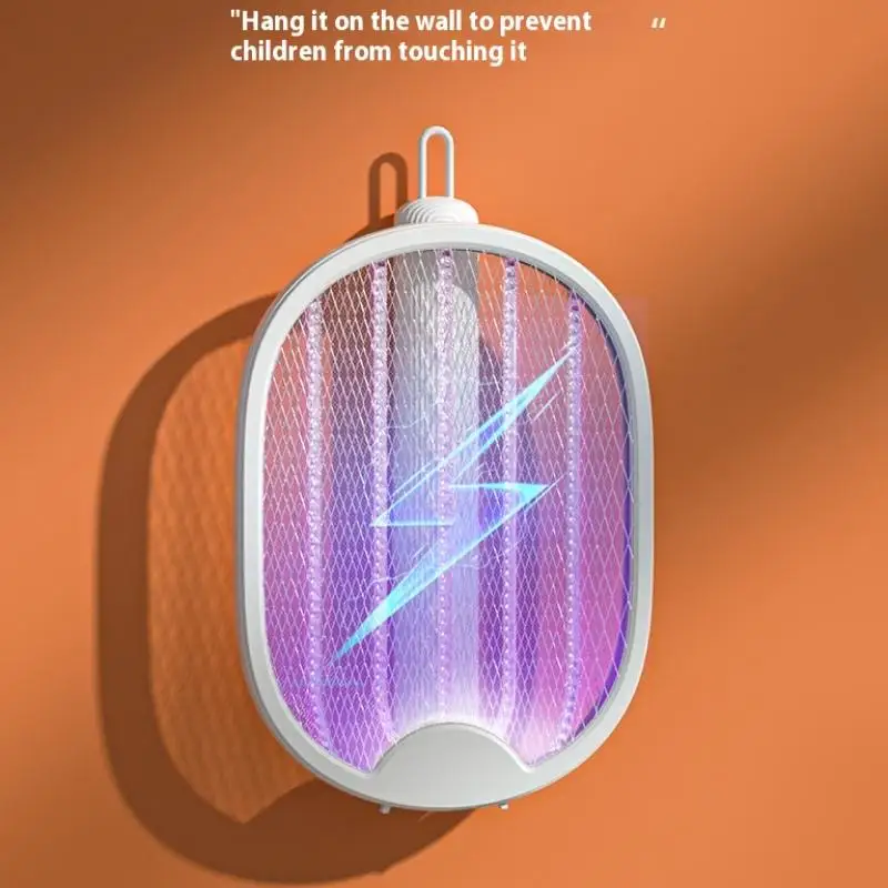 طوي قاتل الماموس الكهربائي القاتل USB قابلة للشحن فخ الذباب البعوض منشة مضرب مبيد حشري مع الأشعة فوق البنفسجية ضوء علة صاعق