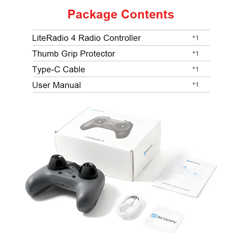 BETAFPV LiteRadio 4 Sender 10-Kanal ELRS 2,4GHz M2 Controller Bluetooth-Kompatibel Joystick-Modus für DJI RC FPV Drohne – Detail 2