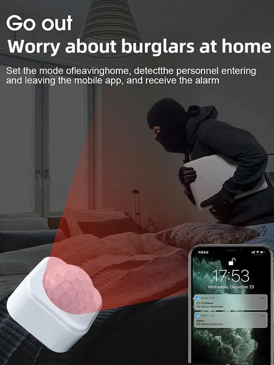 ONENUO Zigbee Human czujnik ruchu PIR detektor bezpieczeństwo inteligentne życie Tuya Zigbee ruch detektor PIR potrzebuje bramki/hubu Zigbee — zdjęcie 2