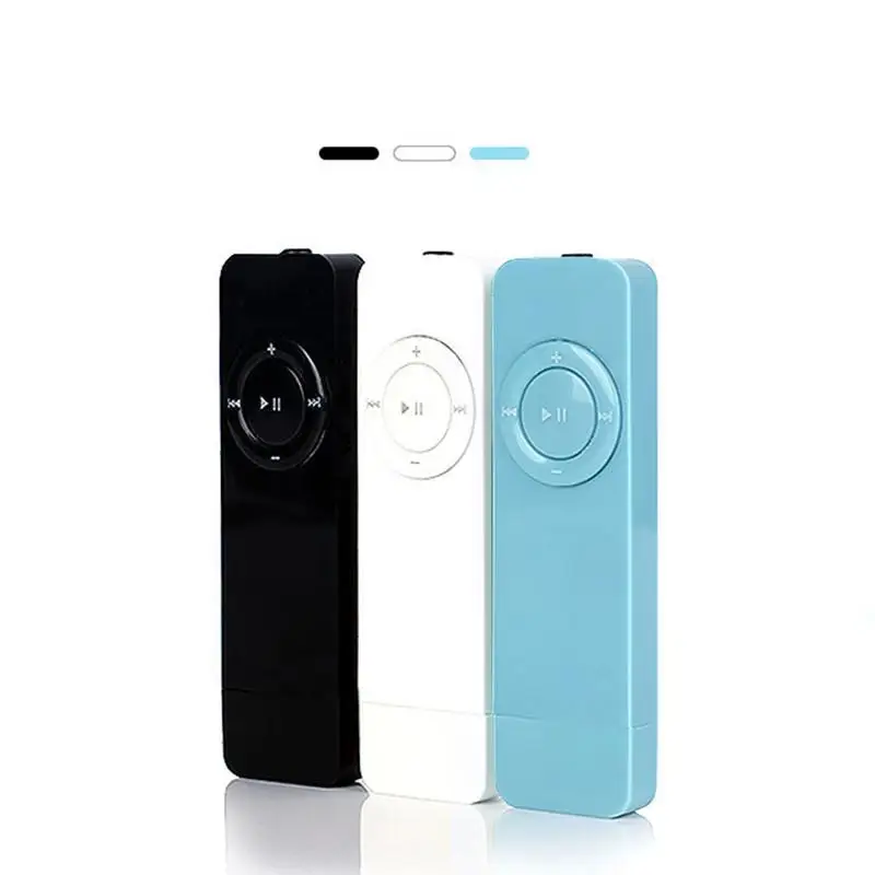 MP3 Player USB Music Media Player Portable Long Strip Music Player Student Sports Running Walkman Support 32GB TF Card Reader