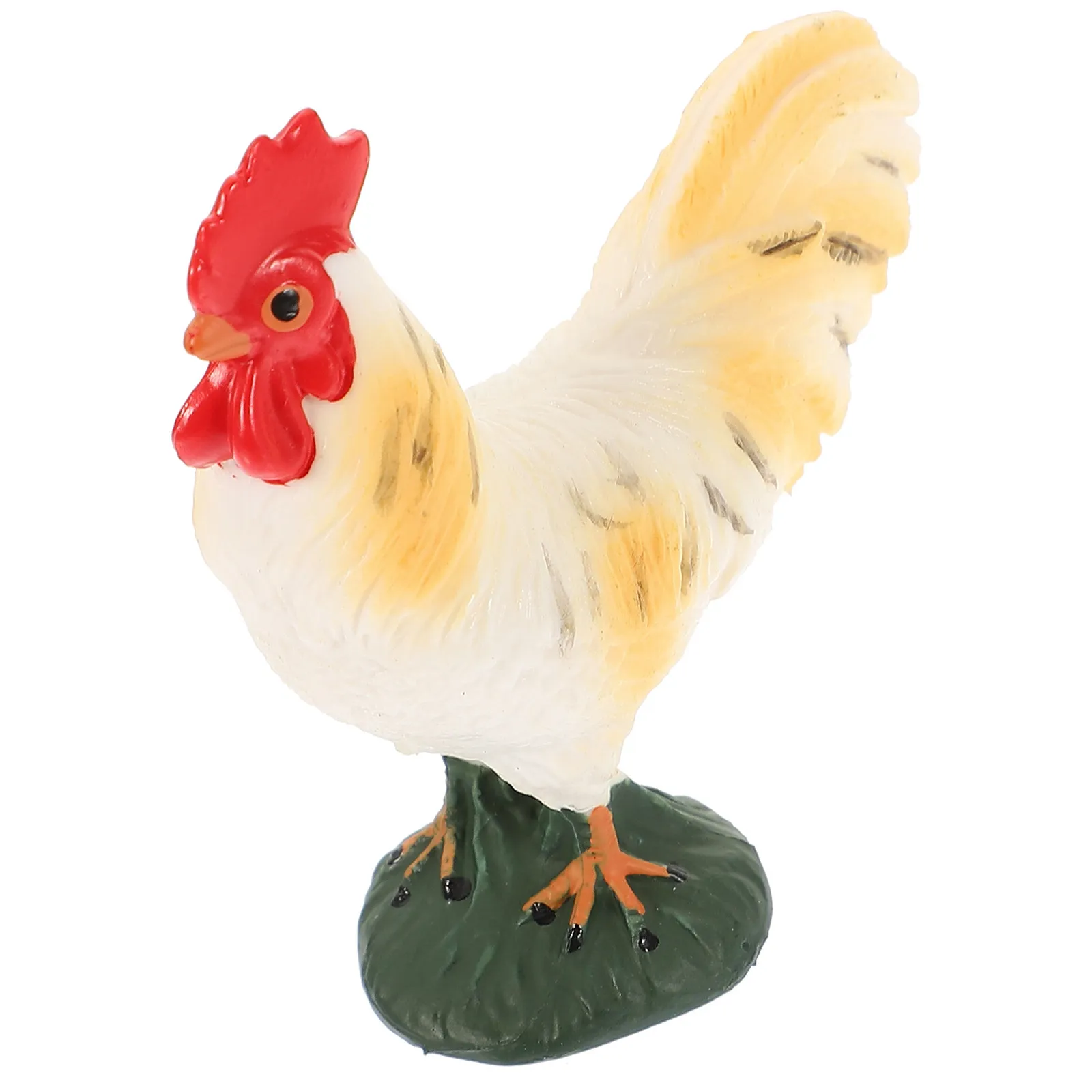 

Прочная статуэтка петуха из АБС-пластика: яркое украшение в виде сельскохозяйственного животного для газона, двора, сада, дома, офиса, декора в фермерском стиле, оформления мероприятий