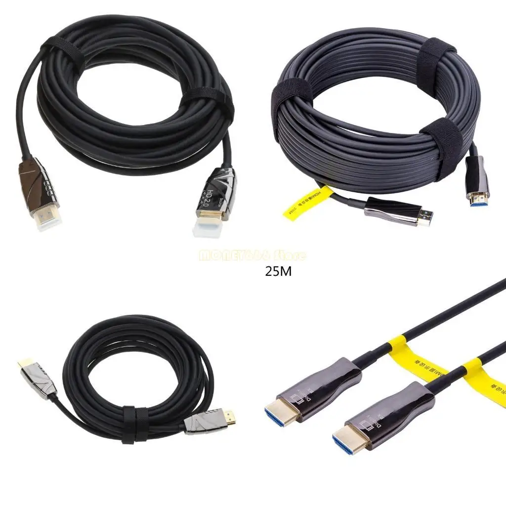 

F62C Home Office 4K 60Hz Optical Fiber Cable for TV Projector Monitor Male to Male