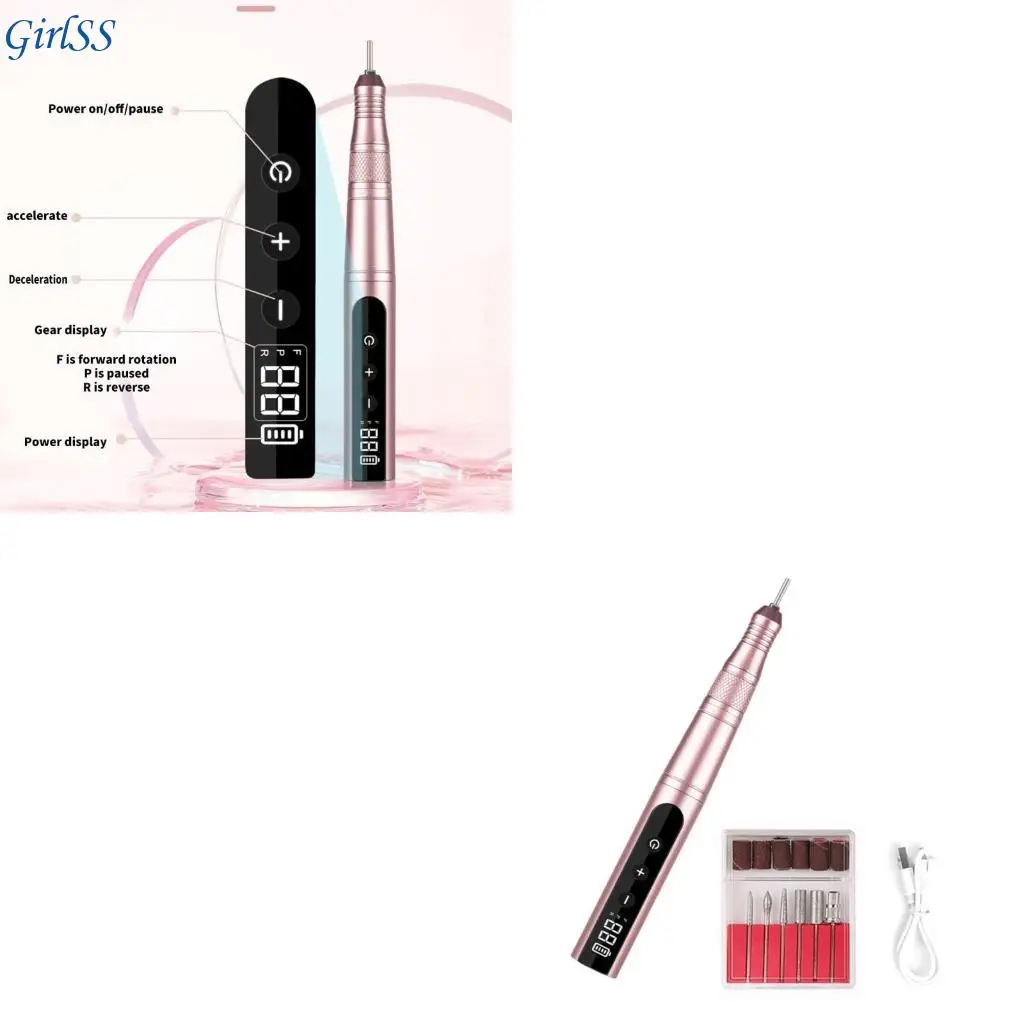 

35000 об / мин Перезаряжаемые ногли. Проверка. Электрическая ногти. Проверка. Маникюр маникюров с низким уровнем шума для салона