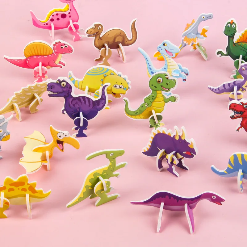 40pcs animation peripheral, dinosaur model puzzle, cute cartoon dinosaur, learning toy decoration, small gifts for children