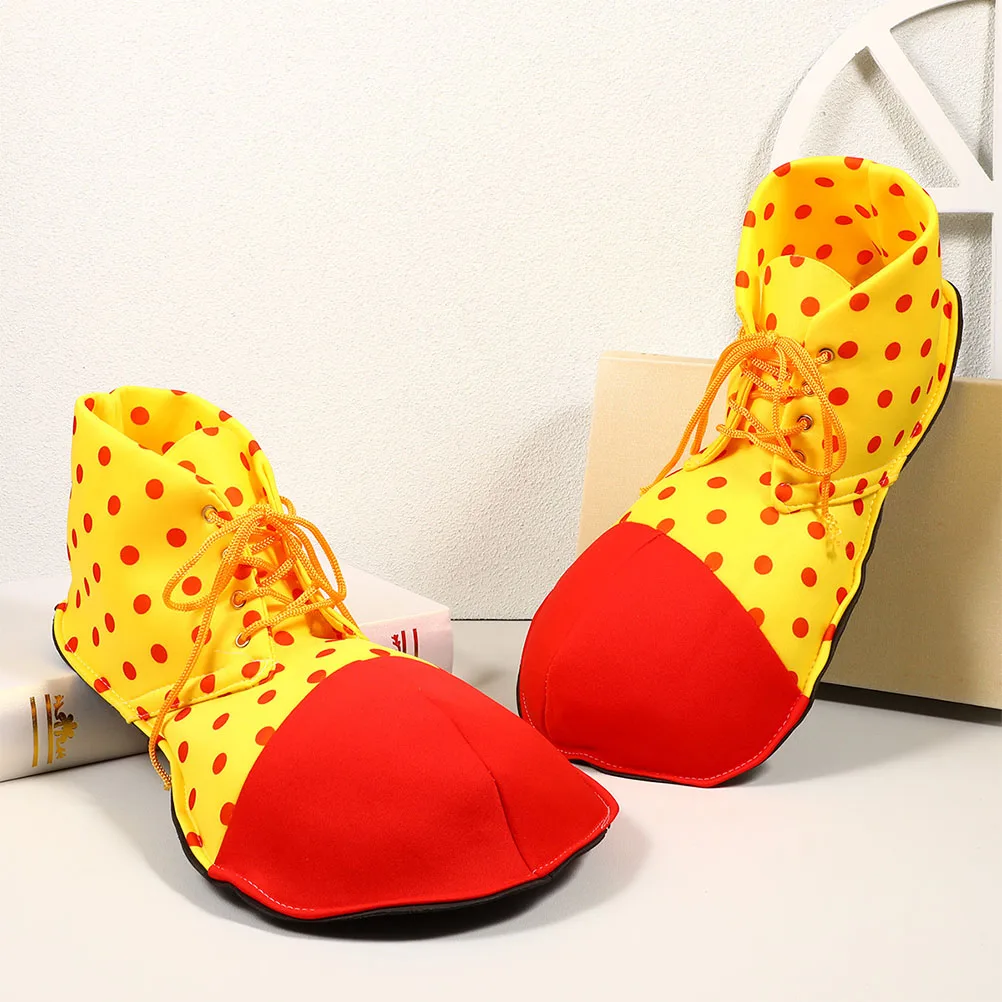 

Clown Dress Up Shoes Halloween Cosplay Costume Accessories Comfortable Resistant For Party Carnival Masquerade