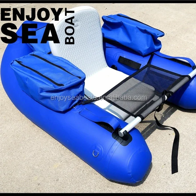 Mini Bote de Pesca Inflable, Flotador, Pontón, Bote Americano Tipo Belly Boat