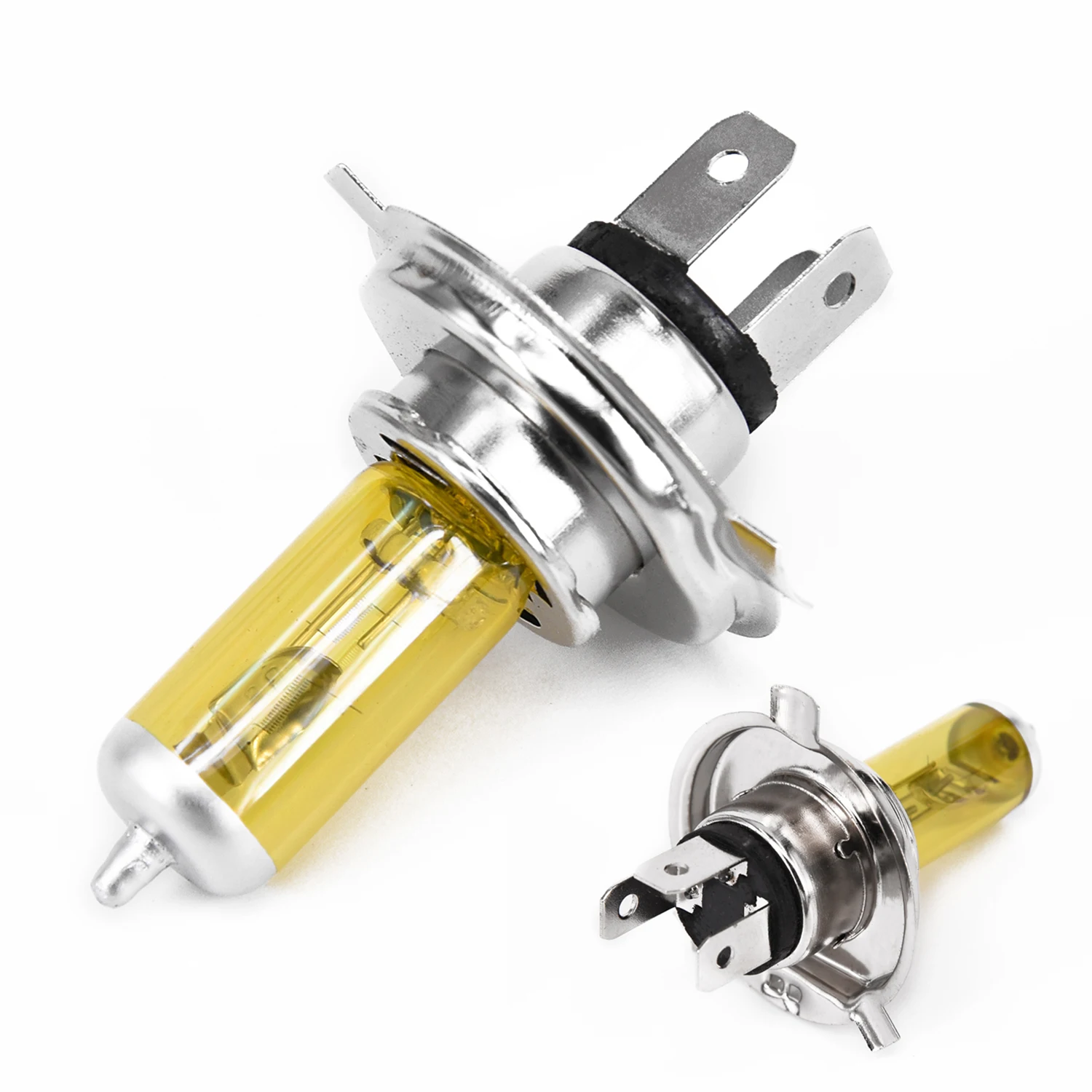 Car Auto 55W Halogen Headlamp Bulb Lamp Waterproof DC 12V 6A H4 Xenon Headlight Yellow Bright Vibration Resistant