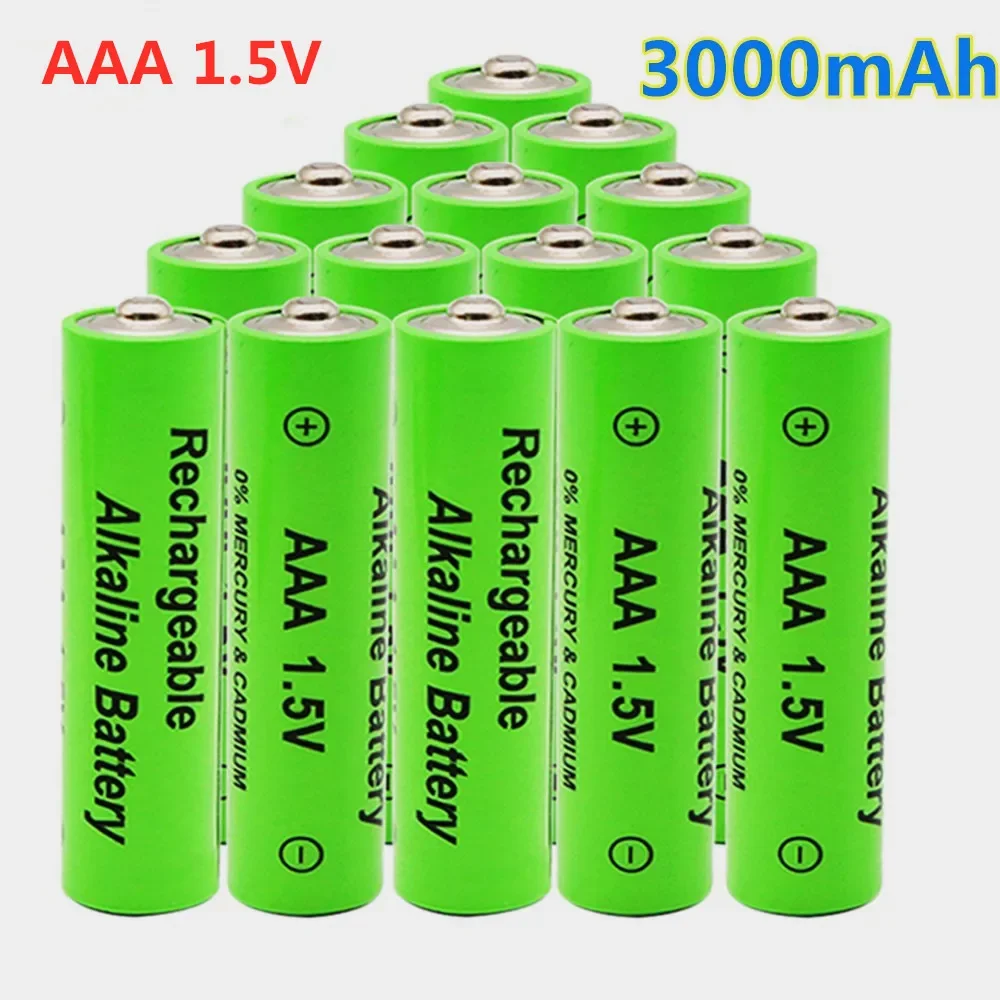 Batterie aste pour horloges, batterie AAA, 1.5 V, 3000mAh, NI-laissée, 1.5 V, souris, ordinateurs, jouets, 2-20 pièces