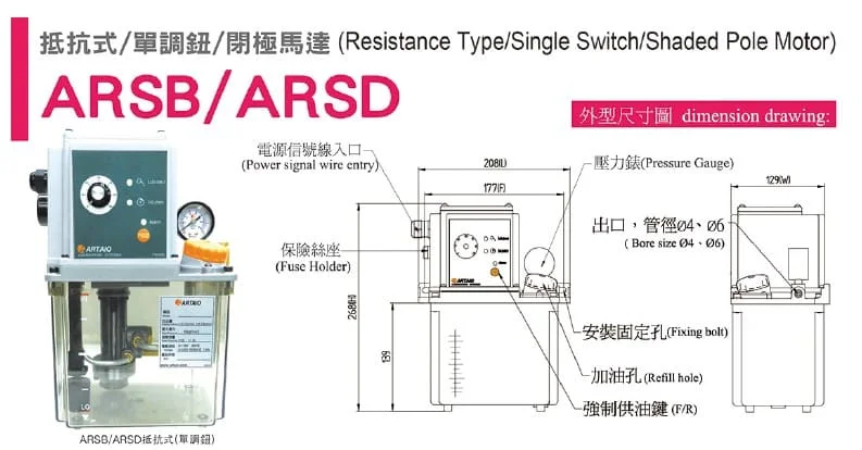 ARTAIO ARSB Central Grease System Lubrication