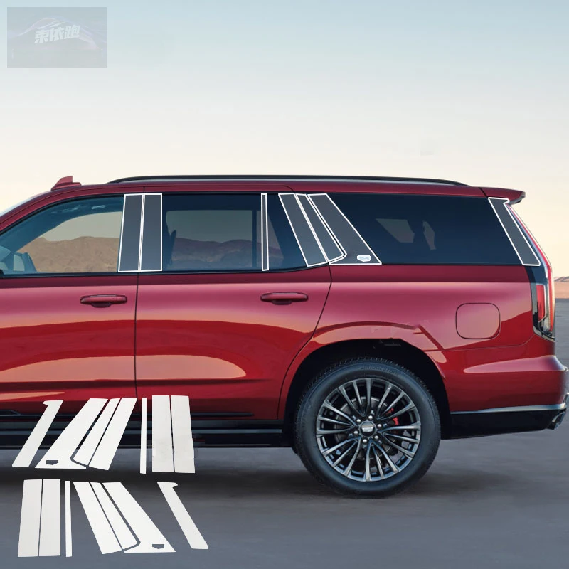 

Для Cadillac ESCALADE 2021-2023 защитная пленка для центральной стойки окна, защита от царапин, автомобильная защита, внешняя пленка из ТПУ, ремонт