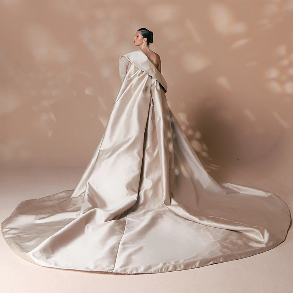 Exquisite Crystal Evening Dresses Modern A-Line Strapless Shawl Customized Homecoming Dresses Satin Special Occasion Gowns