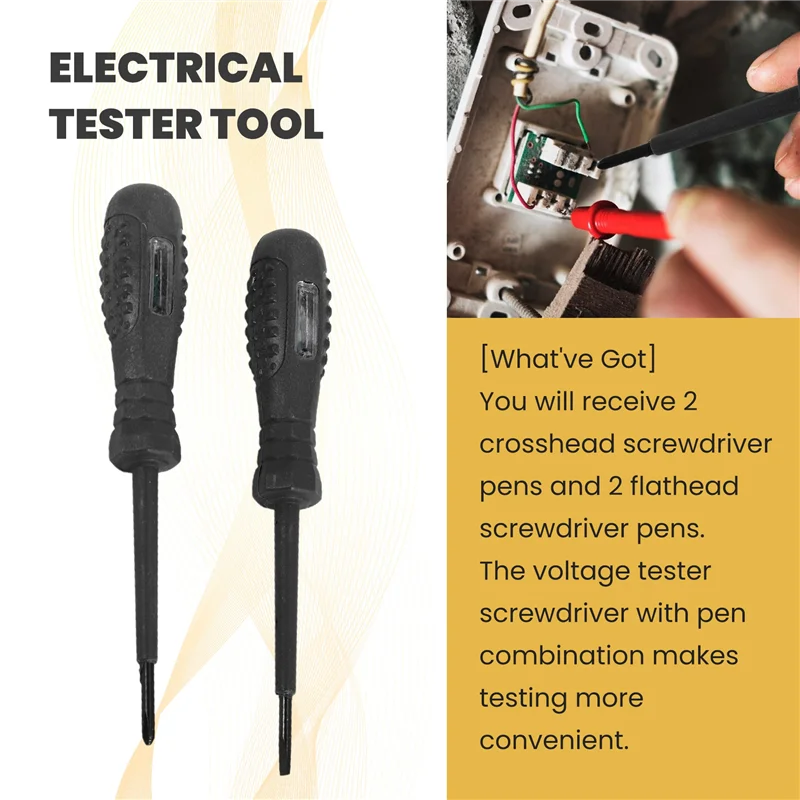 AA14 ใหม่เครื่องทดสอบแรงดันไฟฟ้าพร้อมไขควงเครื่องทดสอบไฟฟ้าเครื่องมือเครื่องทดสอบแรงดันไฟฟ้าแบบไม่สัมผัสปากกาช่วง AC 70 V-250 V, live/Zero