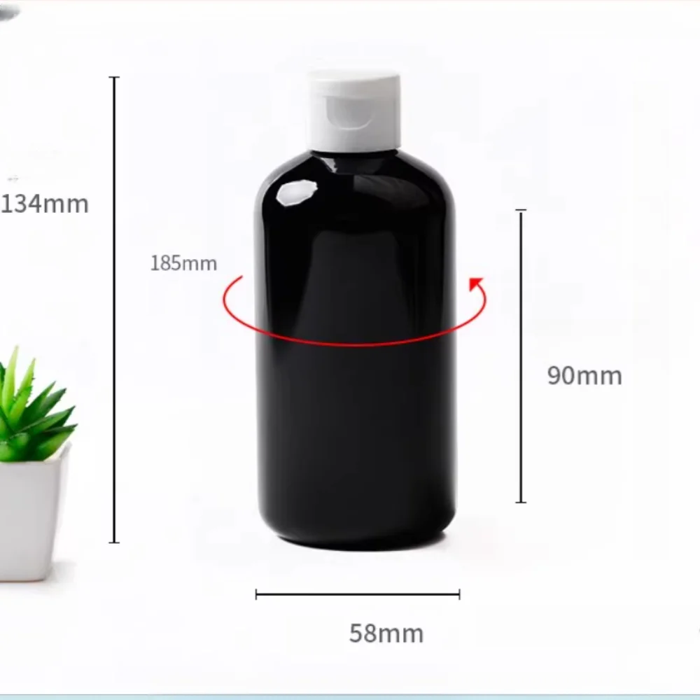 30ชิ้น250มิลลิลิตรขวดพลาสติกใสขวดขายส่งขายปลีกรีฟิลครีมเนยน้ําผึ้งขนาดใหญ่ภาชนะบรรจุเครื่องสําอางที่ว่างเปล่า