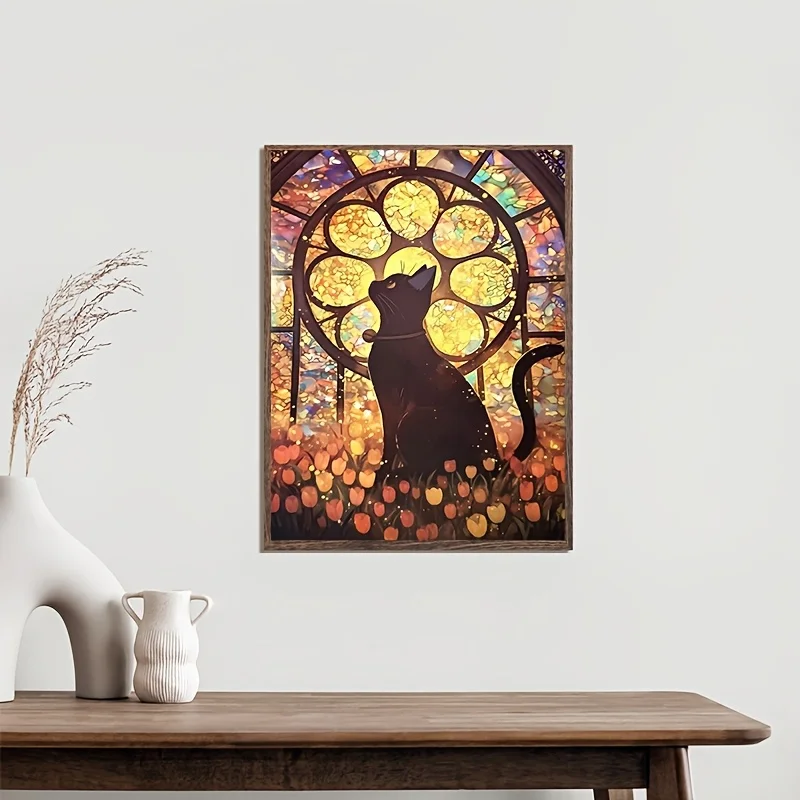 1000 قطعة من أحجية الصور المقطوعة من خشب الأبنوس مقاس 27.5 × 19.7 بوصة لمحبي القطط مع صندوق ورقي وملصق مرجعي