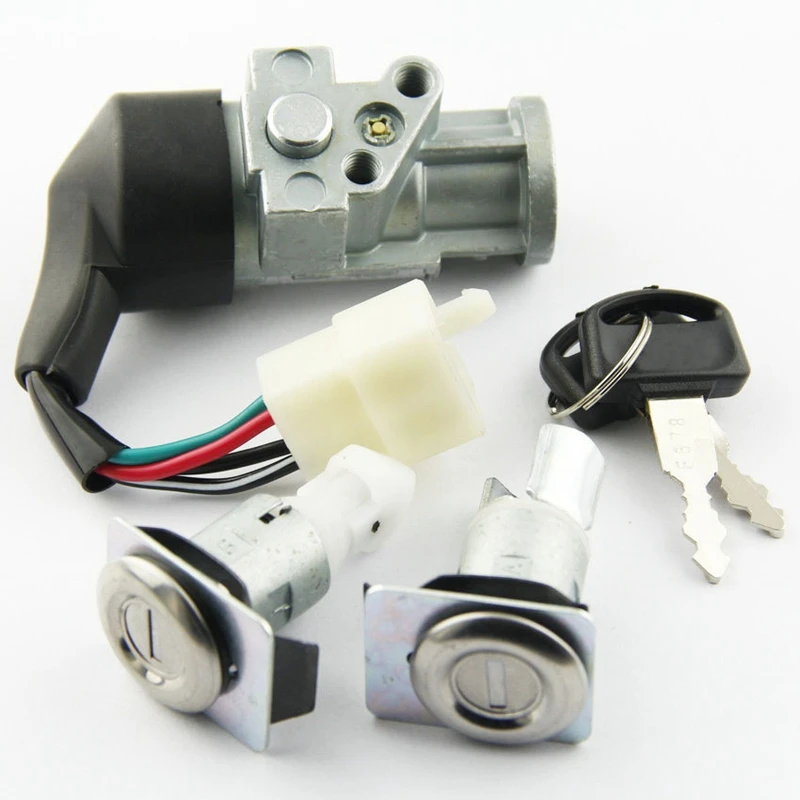 Auto Parts Electric Door Lock Ignition Switch Fits For Honda CH80 Elite 1985-2007 Ignition Switch Lock Set 35010-GV4-901