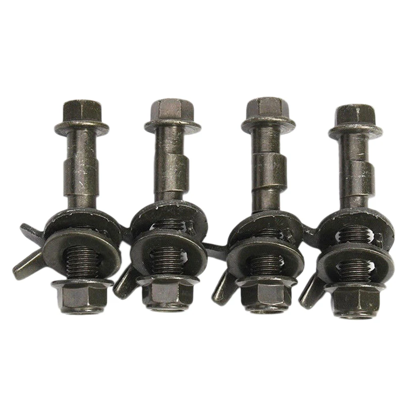 

4Pcs 14Mm Steel Car Four Wheel Alignment Adjustable Camber Bolts 10.9 Intensity