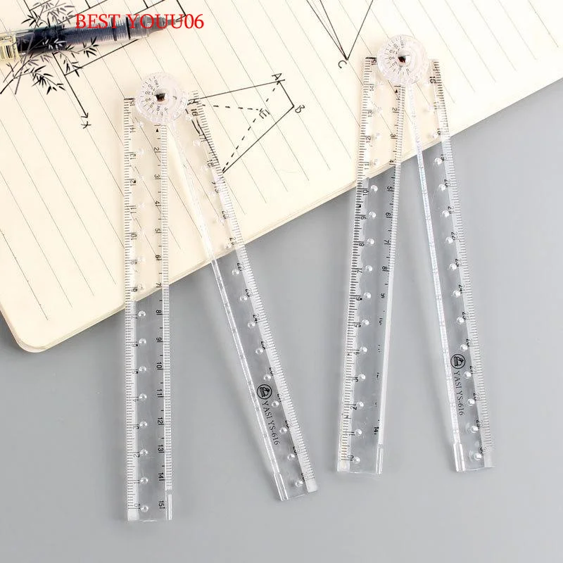 

(YOUU06)1/2/3PC 30CM Прозрачная акриловая складная линейка, простая линейка для черчения и измерения, для студентов, офиса, школы, канцелярских принадлежностей