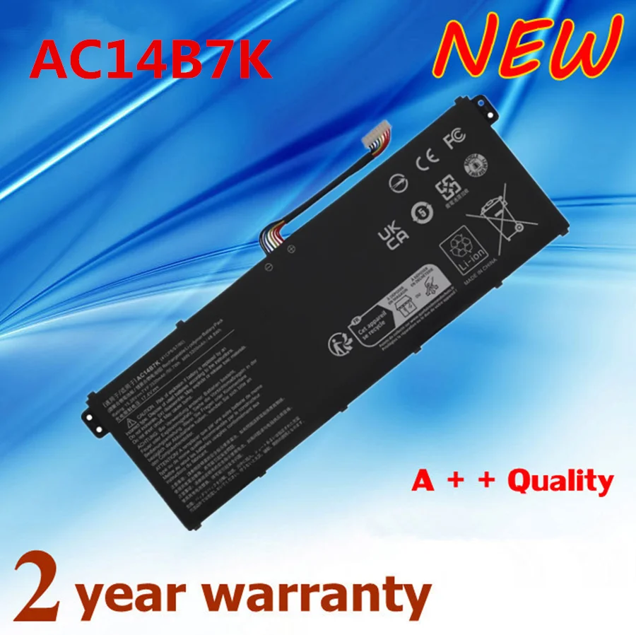 AC14B7K  4ICP5/57/80 Laptop  Battery For ACER Nitro 5 Swift SF314-52 Series SF314-52-536Y SF314-52-573L SF314-52-573L