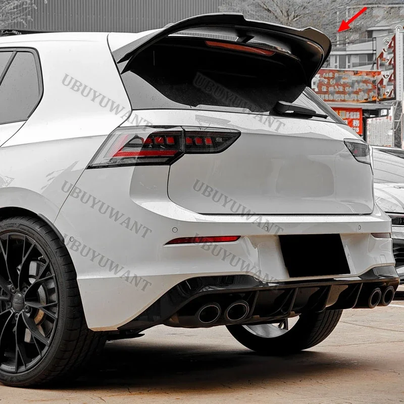 For Volkswagen golf 8 GTI Rear Trunk Lip ABS Wing Spoiler Car Styling Rear Trunk Spoiler
