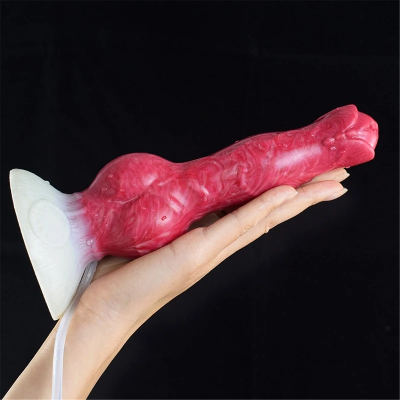 Huge Realistic Dog Knot Dildo Silicone Big Thick Bad Wolf Dildos with Suction Cup Fantasy Animal Dragon Penises Sex Toy