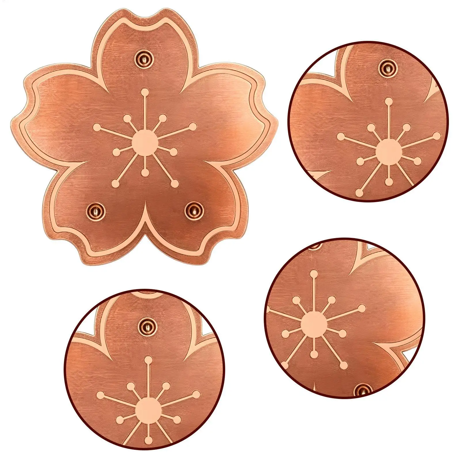 Copper For Bird Bath Safe Purification Plate With Triple-Point Support Bird Bath Copper Plate For Backyard Watching Garden Park view 5