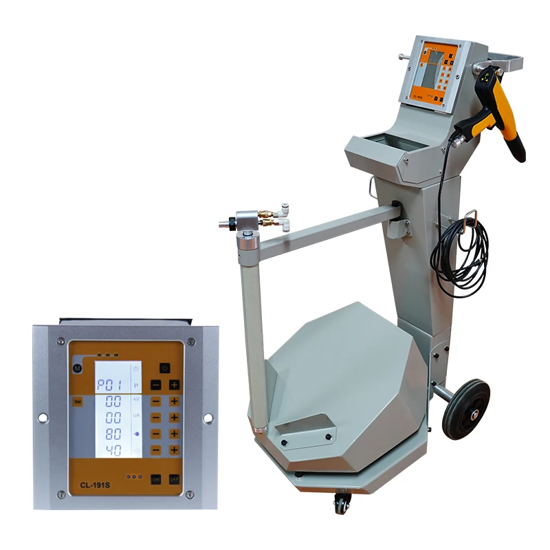 COLO-191S Electrostatic Box Feed Digital Valve Control Powder Coating Machine F…