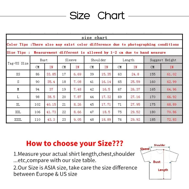 Women T Shirts Fashion Girls Album Streetwear Oversized T Shirt Tops Contrast Color Large Pattern Vintage T-shirt Clothes