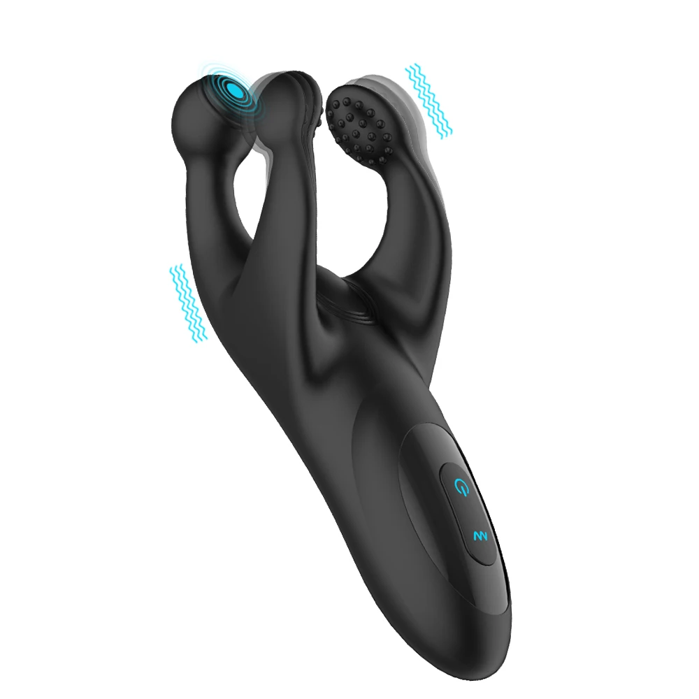 Testicle Massager Vibrators for Men Sexy Toys Silicone Prostate Massager for Men Couple Scrotum Stimulator Men's Adult Goods