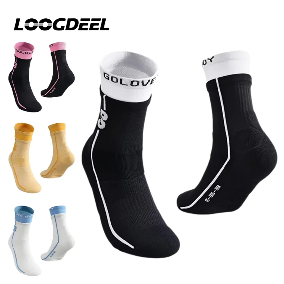 

LOOGDEEL Sports Short Socks Spring Summer Sweat-absorbing Breathable Anti-slip Outdoor Exercise Basketball Tennis Socks For Wome