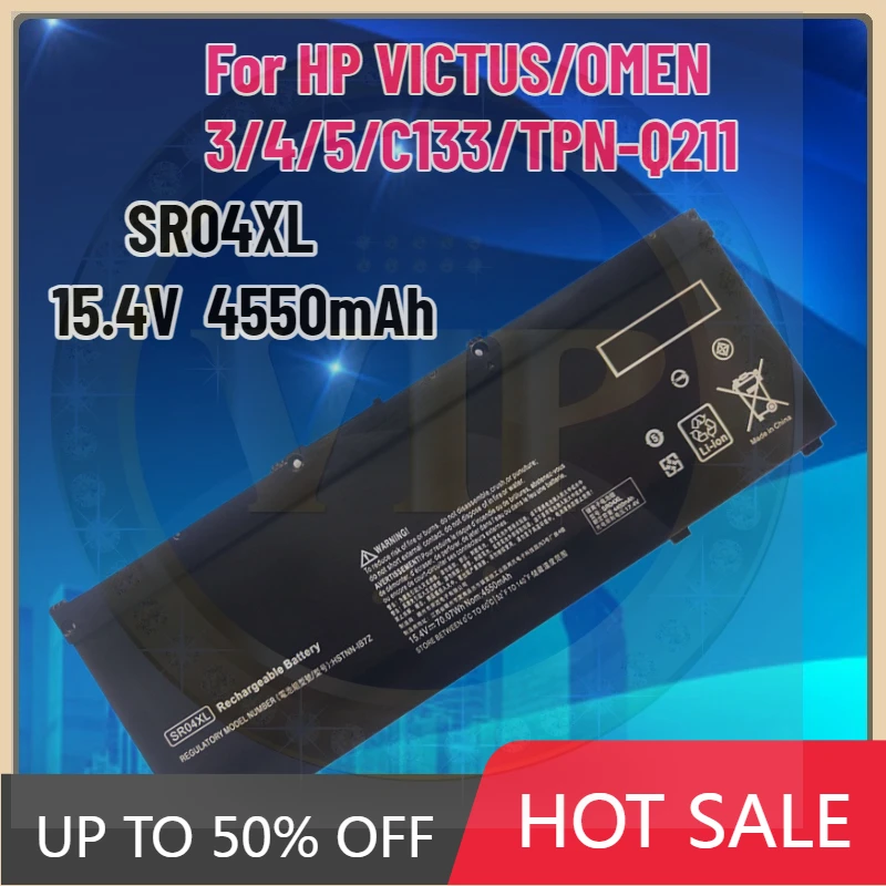 

SR04XL 15.4V 4550mAh Laptop Battery for Hp 917678-171 917678-1B1 917678-2B1 917724-855 HSTNN-DB7W HSTNN-IB7Z HSTN
