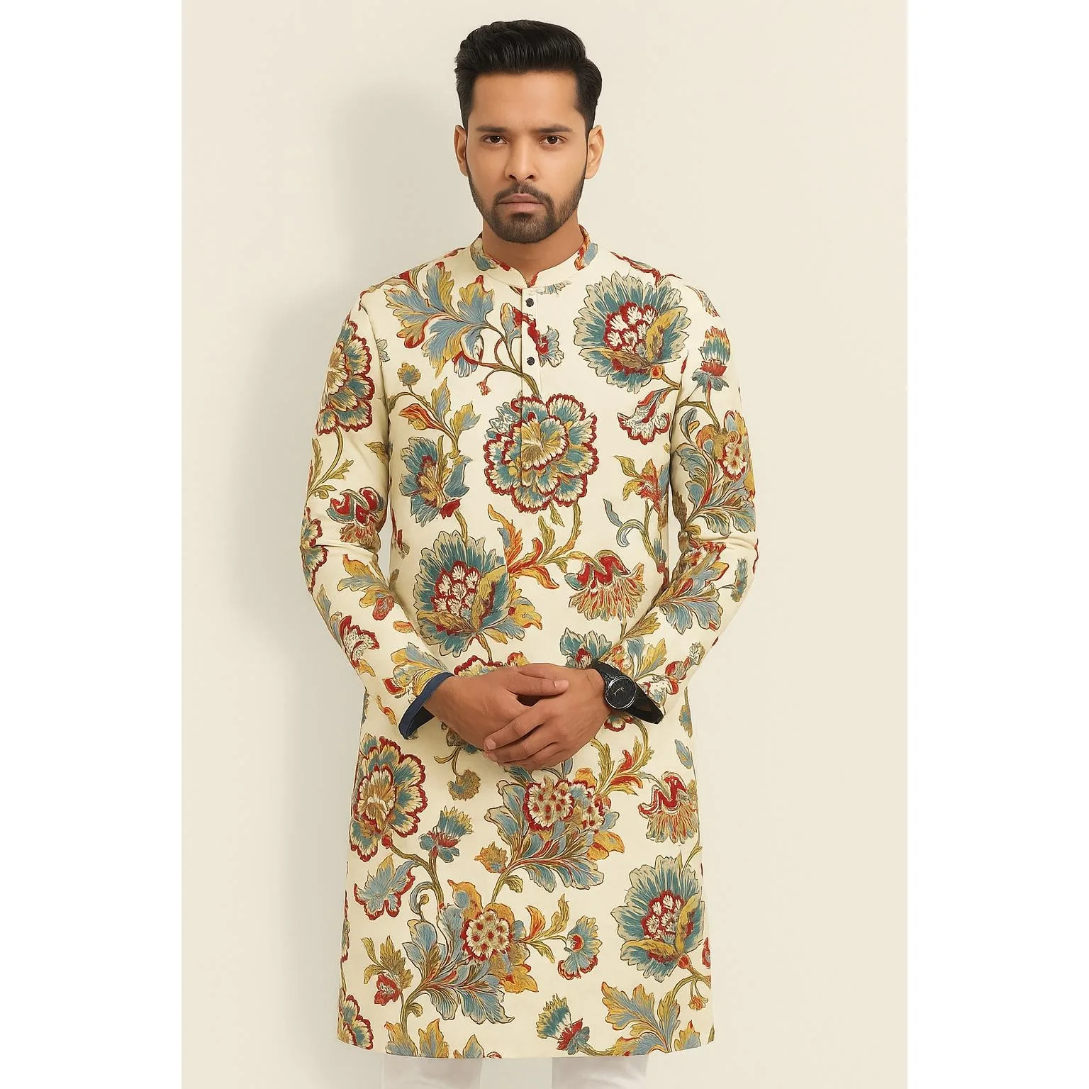 الرجال الإسلامية العربية المرقعة مخطط التطريز عيد مسلم رداء طويل جوبا عبايات فضفاضة غير رسمية 2026 المغرب دبي جلابية #3