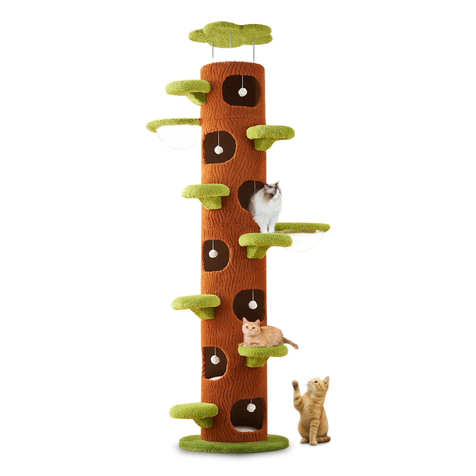 

Большой лесной комплекс для кошек с когтеточкой, высокая башня-когтеточка, очень большой игровой комплекс для кошек породы Мейн-кун