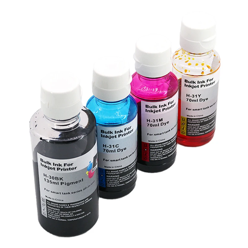 GT31 GT32XL GT5810 GT5820 ricarica inchiostro Dye compatibile per HP Smart Tank 7301 6001 7602 5101 7001 450 455 457 513 551 555 558 559 5