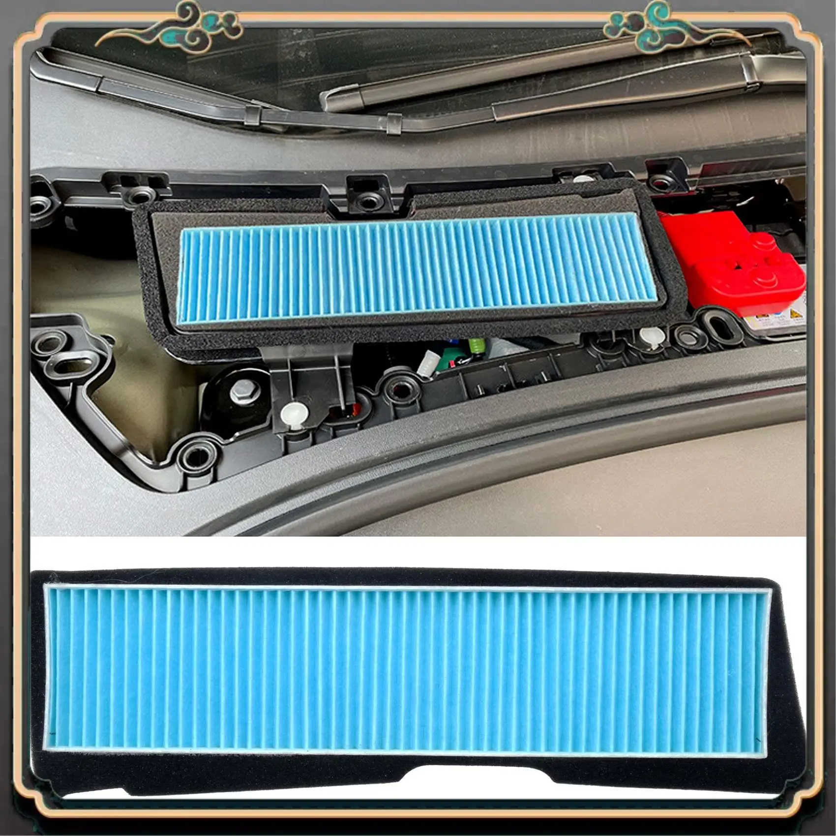 

M45K-Car Air Conditioning Inlet Filter Replacement For Tesla Model 3 2021 Air Filter Accessories External