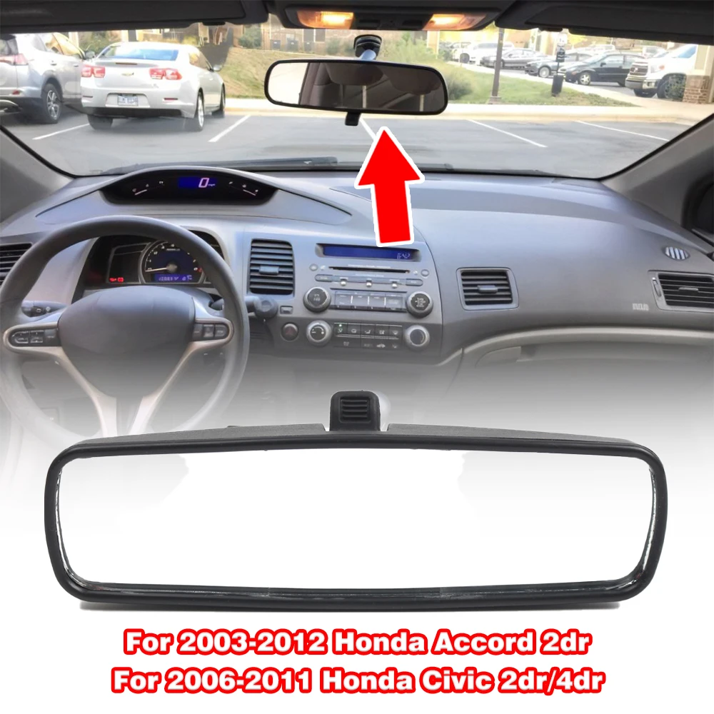 

Black Interior Rear View Mirror For Honda Accord 2003-2017, Civic2006-2015, CR-Z 2011-2016, Insight 2010-2014 Car Accessories