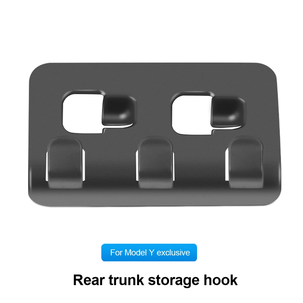 Rear Trunk Hook for Model Y Tesla Umbrella Hanger Storage Holder Water Bottles Cargo Trunk Grocery Shopping Bag Hook Hanger