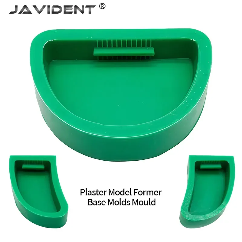 5Pcs/Set Dental Lab Silicone Plaster Model Former Base Molds Mould White/Green On Stone Model Work