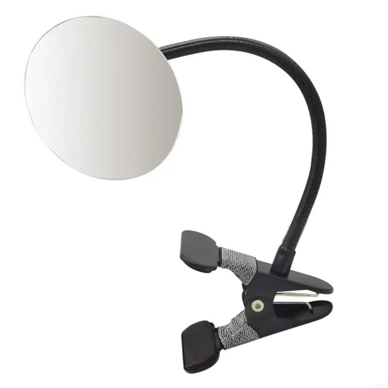 Mirror seguridad convexo rectángulo sin marco WXTC con clip ajustable para escritorio o monitoreo vista
