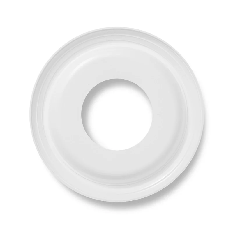 RALCA-4Pack ميدالية سقف من النايلون المصبوب باللون الأبيض لتركيبات الإضاءة ومراوح السقف 10Inod X 4In ID X 1-2/8In P (حتى 7-1/4In)