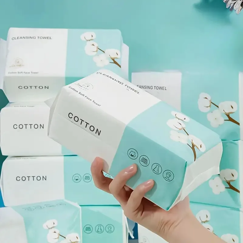 2/4 упаковки, одноразовые полотенца для лица