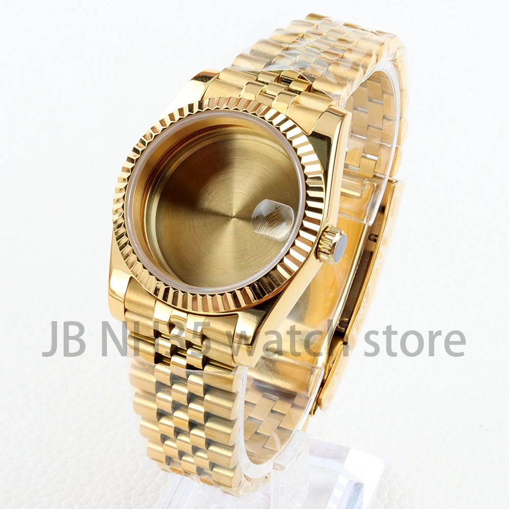 

Watch Case 36mm/39mm Stainless Steel Sapphire Glass For Datejust NH35 NH36 Movement 28.5mm Dial Jubilee Strap Watch Accessories