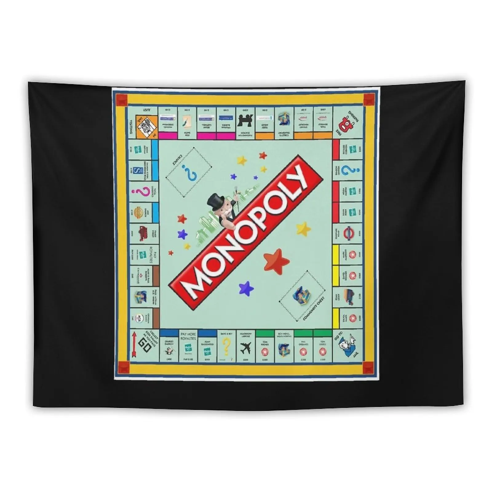 

Monopoly Board Game Classic Tapestry Home And Comfort Decor Art Mural Tapestry