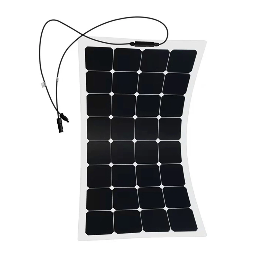 Super Quality 100W Flexible Solar PV Panel Thin Film Design Monocrystalline Silicon Material