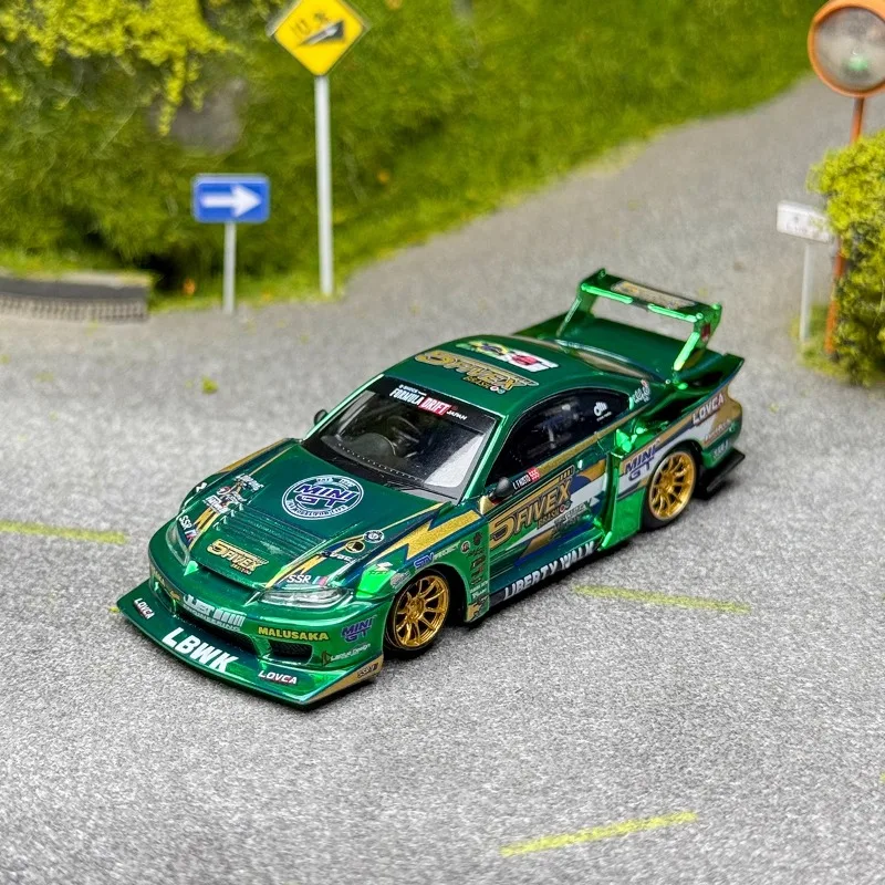 

Стандартный 1:64 # 858 Nissan LB-Super S15, литая под давлением модель автомобиля из сплава, игрушка для мальчиков, детский праздничный подарок, украшение для взрослых.