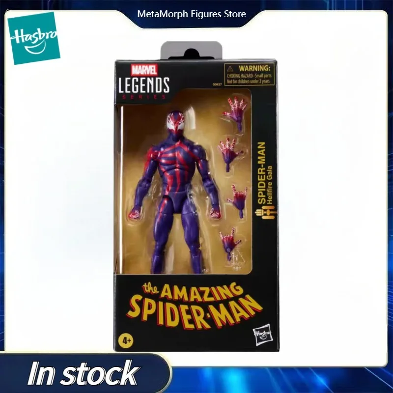 

Original Hasbro Marvel Legends Series The Amazing Spiderman Spider-Man Hellfire Gala Anime Figures Collection Toys Figures