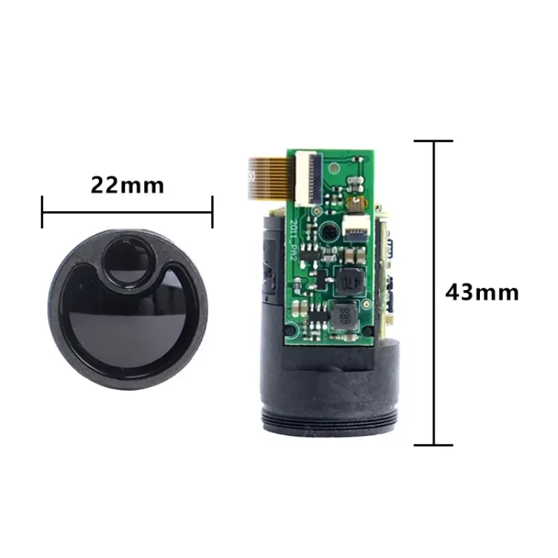 Long distance outdoor laser ranging module sensor, infrared digital display radar, cylindrical small volume