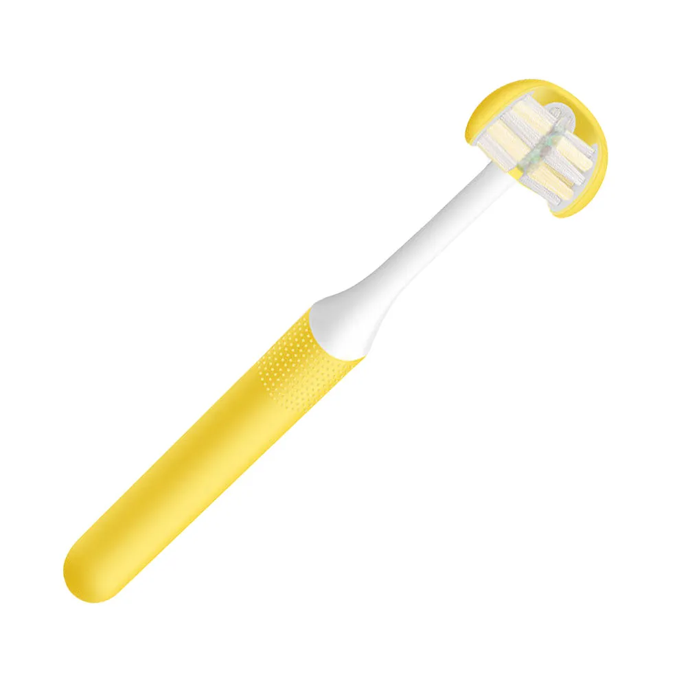 3-Sided Toothbrush for Adults – Wrap-Around Design, Ergonomic PP Handle, Deep Cleaning Oral Care