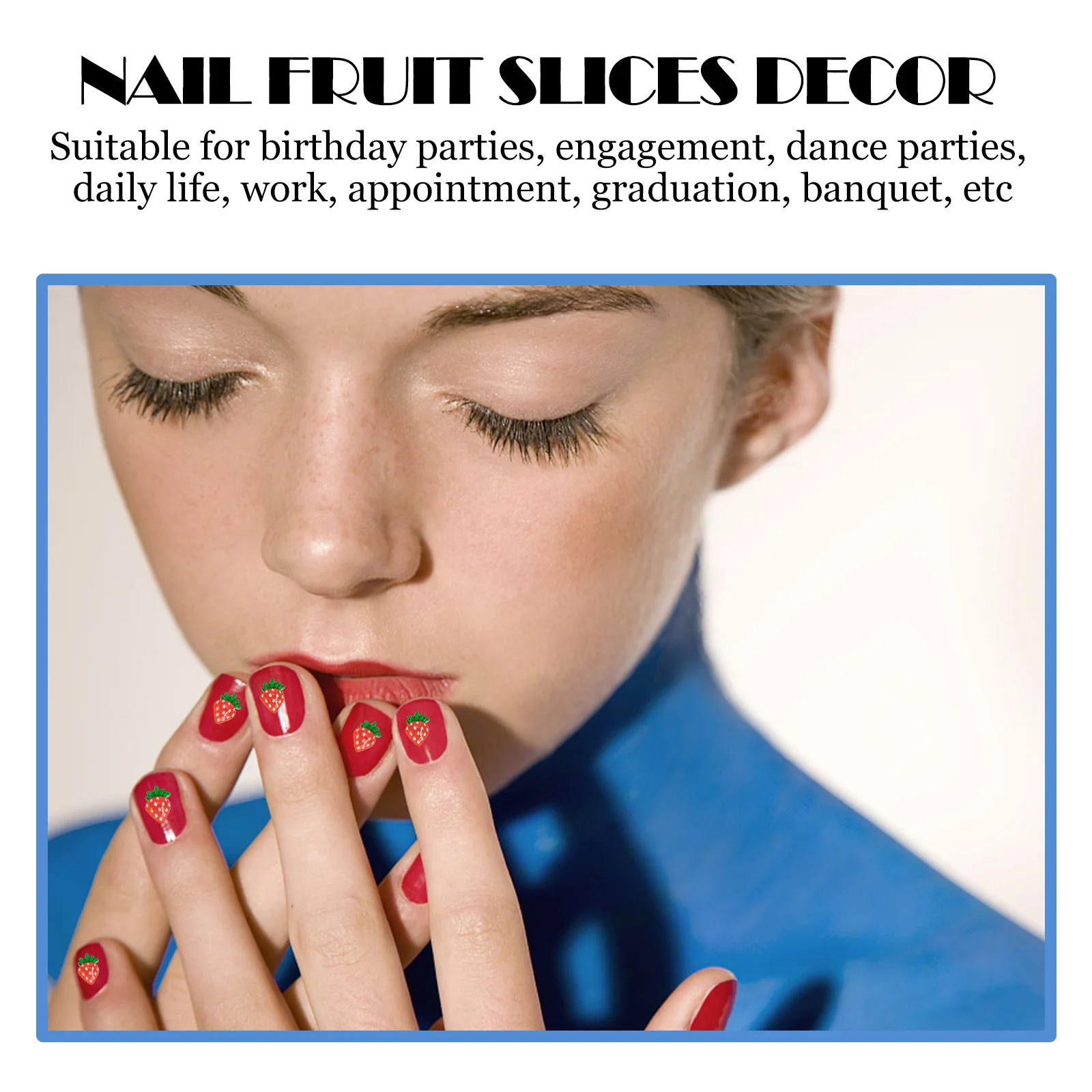 

30Pcs Nail Art Strawberry Fruits Charms Slices DIY Supplies for Women Manicure Resin Crafts Nail Art Charm Manicure Fruits Charm